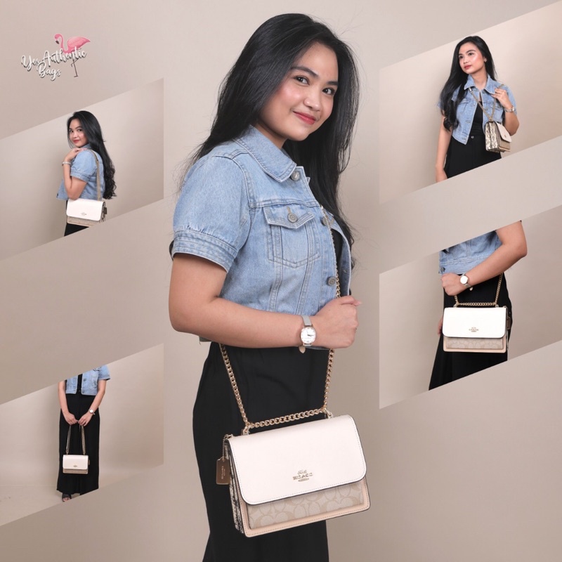 COACH KLARE IN SIGNATURE CANVAS WHITE