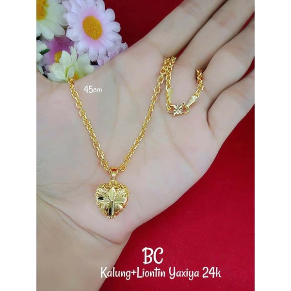 kalung medan love ukr 45cm