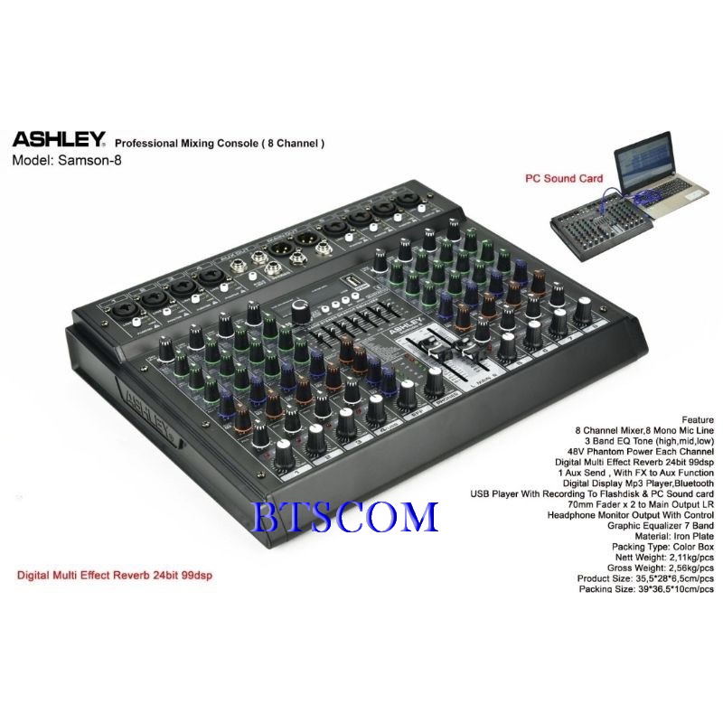 Mixer audio Ashley Samson8 original