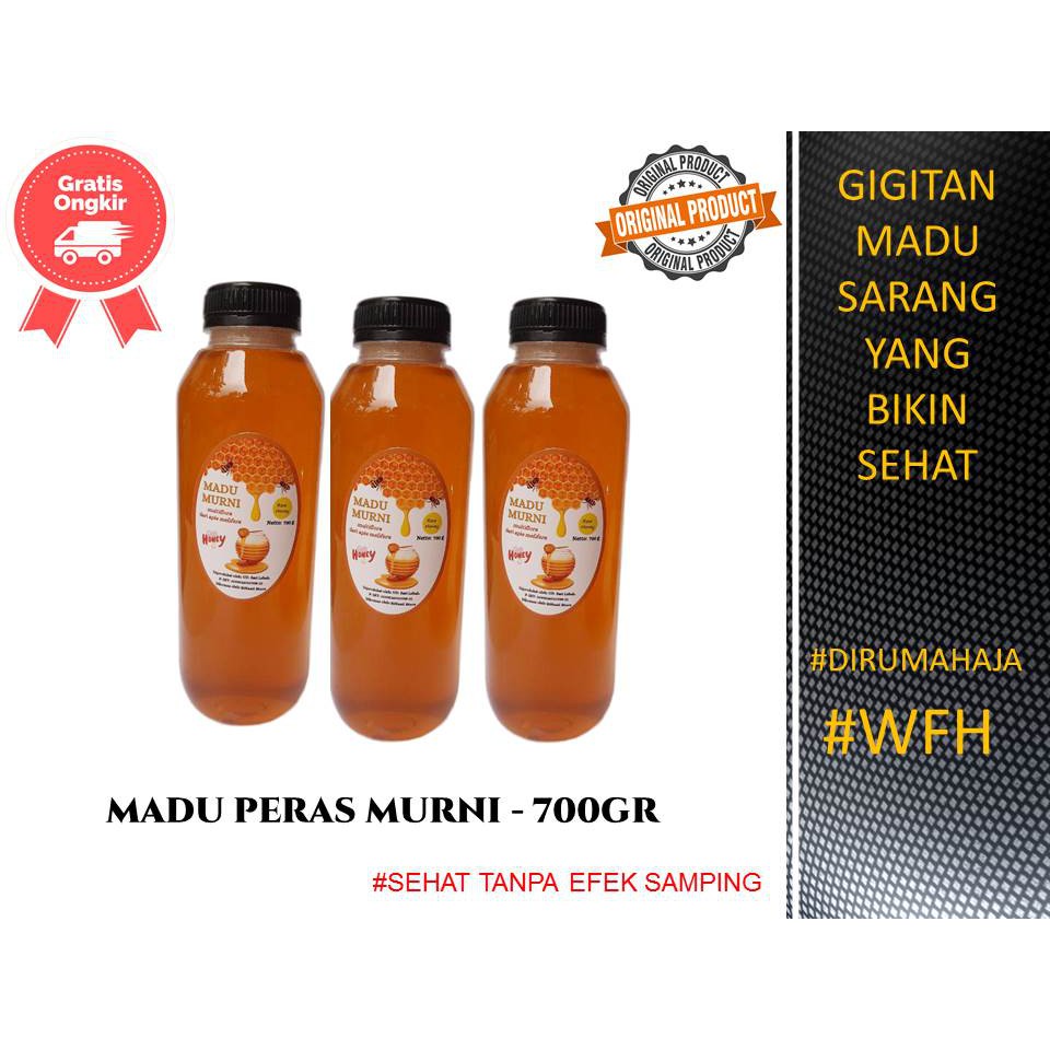 

(PROMO) COD Madu 700gr raw/cair PREMIUM - ASLI