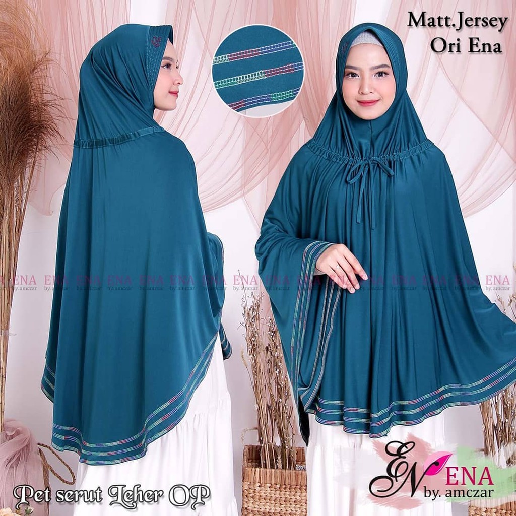 GF Medan - JILBAB ENA PED SERUT DEPAN - Hijab Murah Super Jumbo ORI Merek ENA Bahan Jersey
