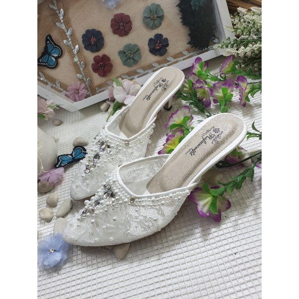 rafaizoutfit sepatu wanita angela putih 5cm runcing