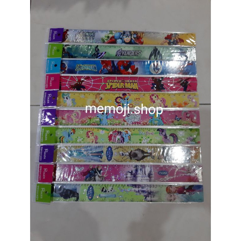 

Penggaris Besi Hologram Fancy 30cm (6pc)
