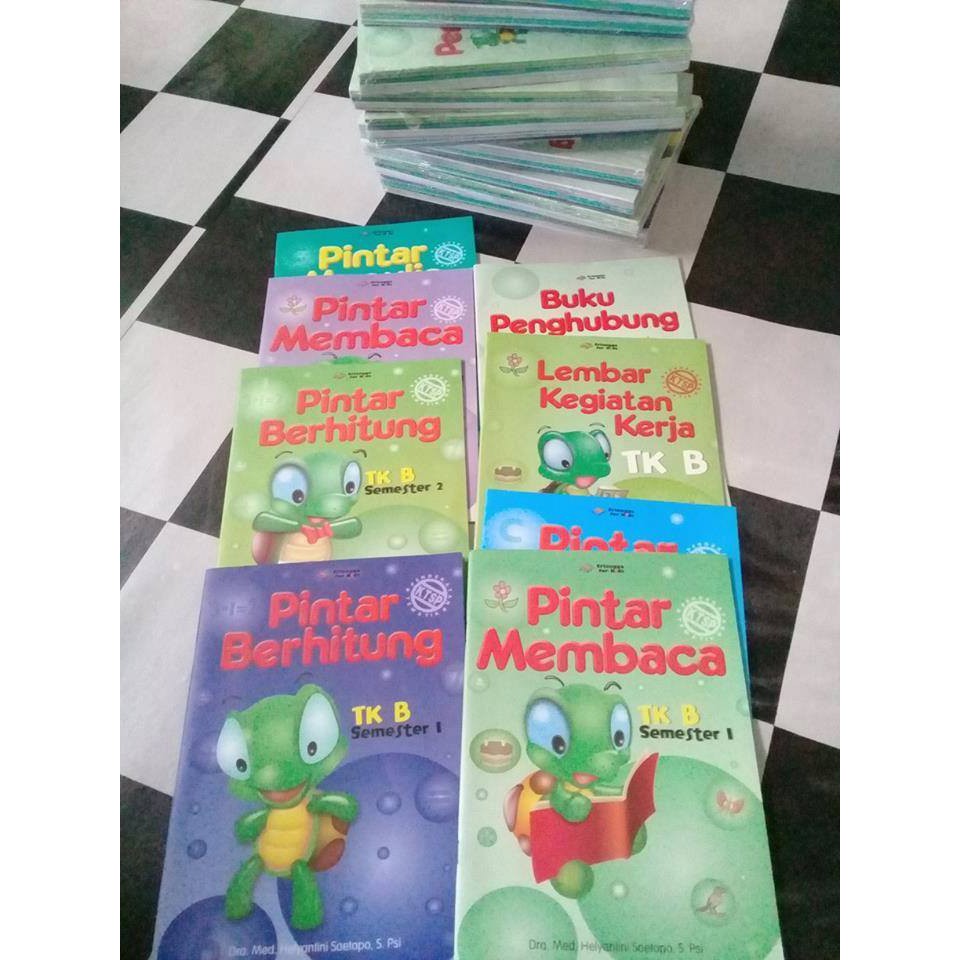 Buku aktivitas anak TK B erlangga for kids seri PINTAR