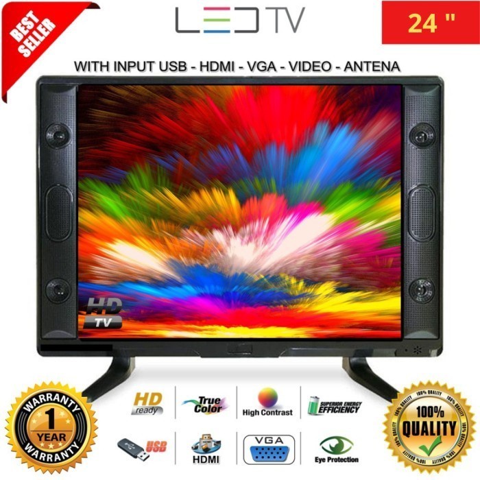 TV LED 24 inch HD Ready Televisi MurahS-2415