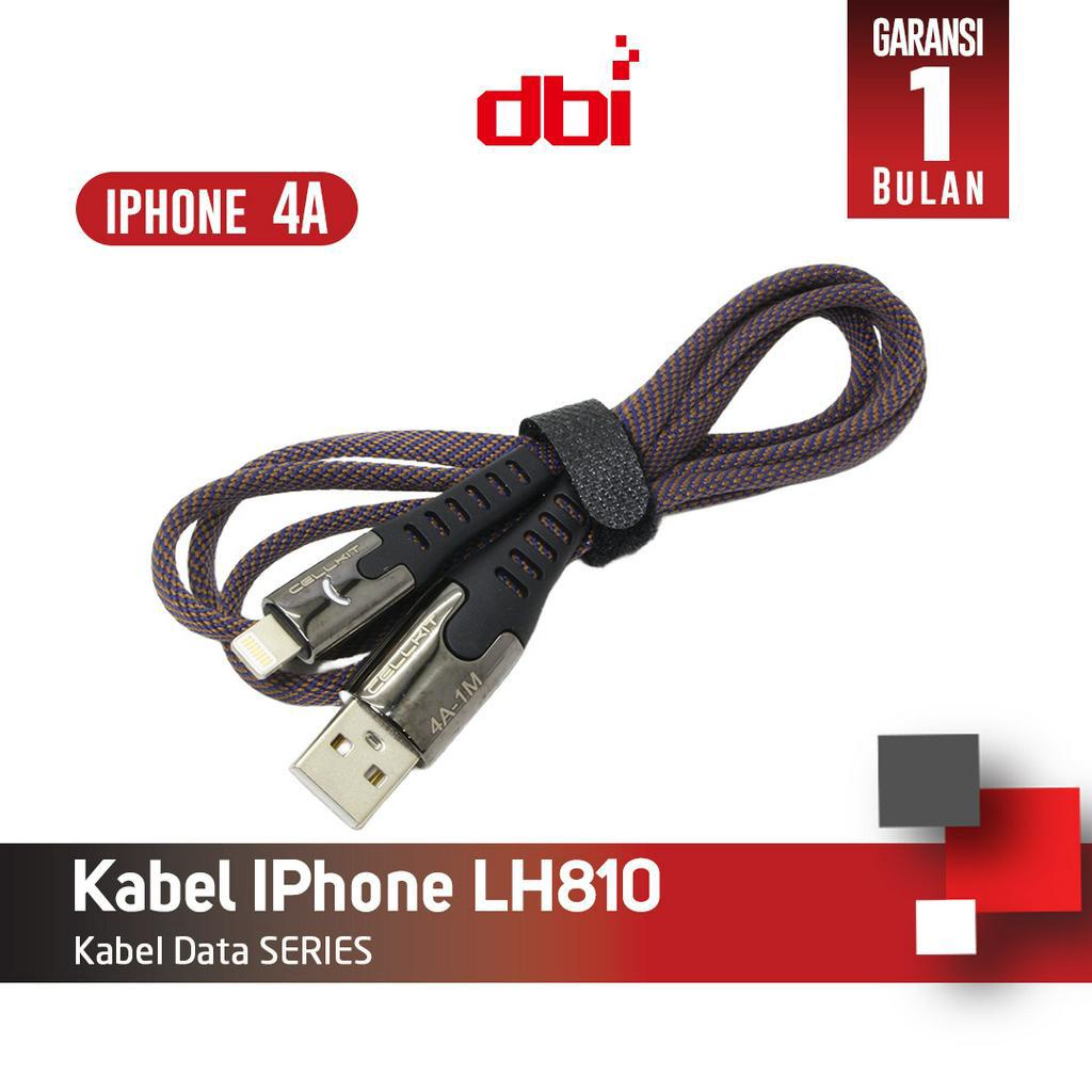 Kabel Data Micro USB Type C IPhone 100cm LED FAST CHARGING 4A CELLKIT LH810