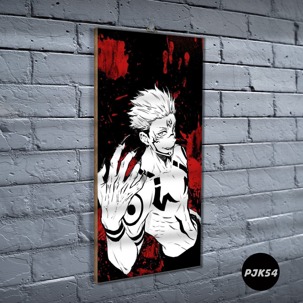 Poster Kayu Jujutsu Kaisen / Dekorasi Rumah /Poster murah/ Anime / desain / 2021 / gambar / PJK-PJK54