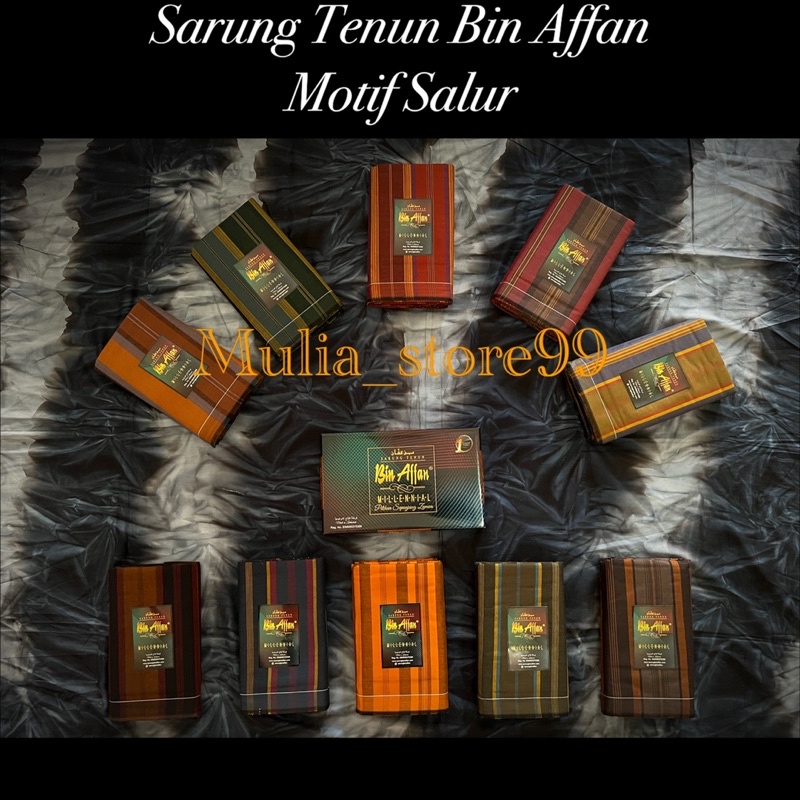 SARUNG TENUN BIN AFFAN MOTIF SALUR. SARUNG TENUN KWALITAS PREMIUM. [GROSIR/ECER MURAH]