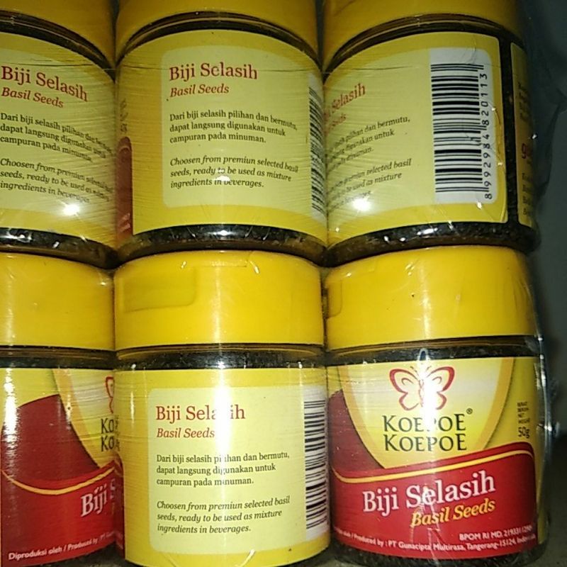 

Biji selasih koepoe Koepoe 50g