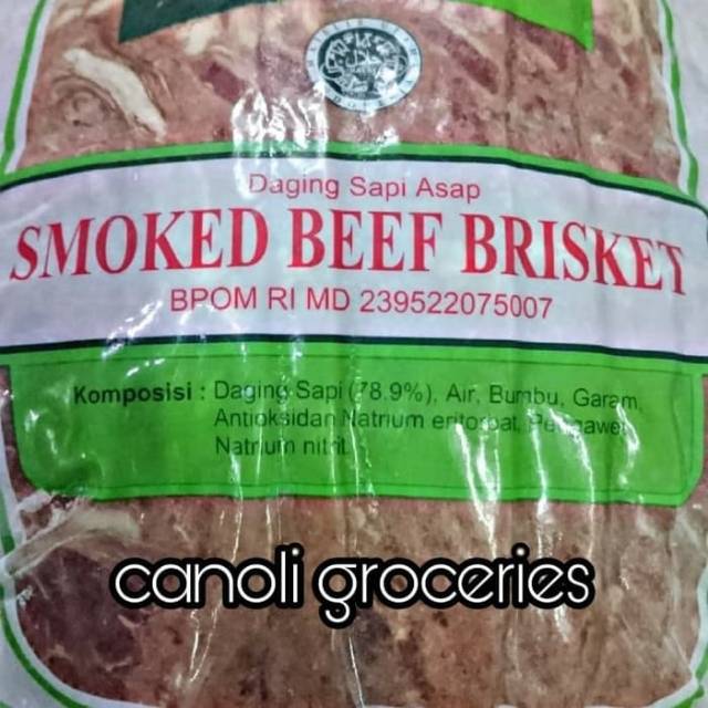 SMOKED BEEF BRISKET 250 gr l AROMA BEEF BACON