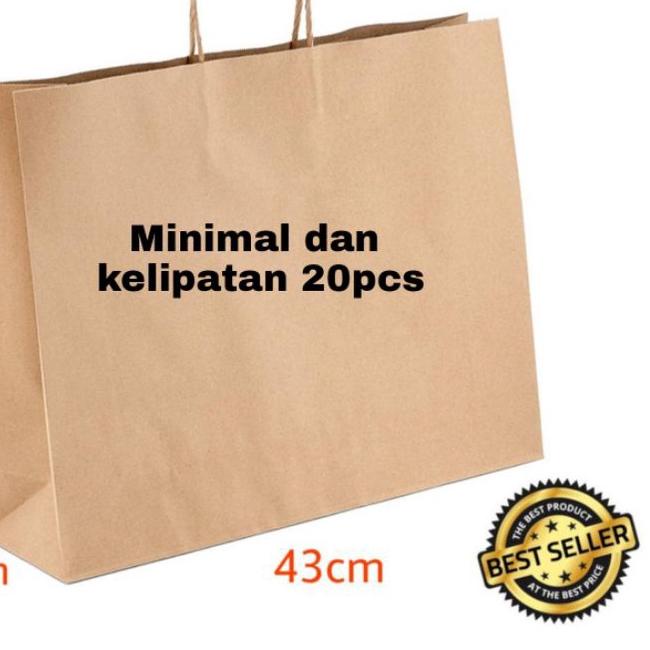 

SUPER SALE LR063|Paperbag XXL polos besar, Tas belanja jumbo, Goodie bag, Shopping bag