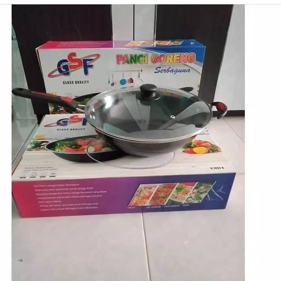 Teflon Gsf Free Tutup Kaca Ada Kotak Teflon Enamel Anti Gores Dan Anti Lengket