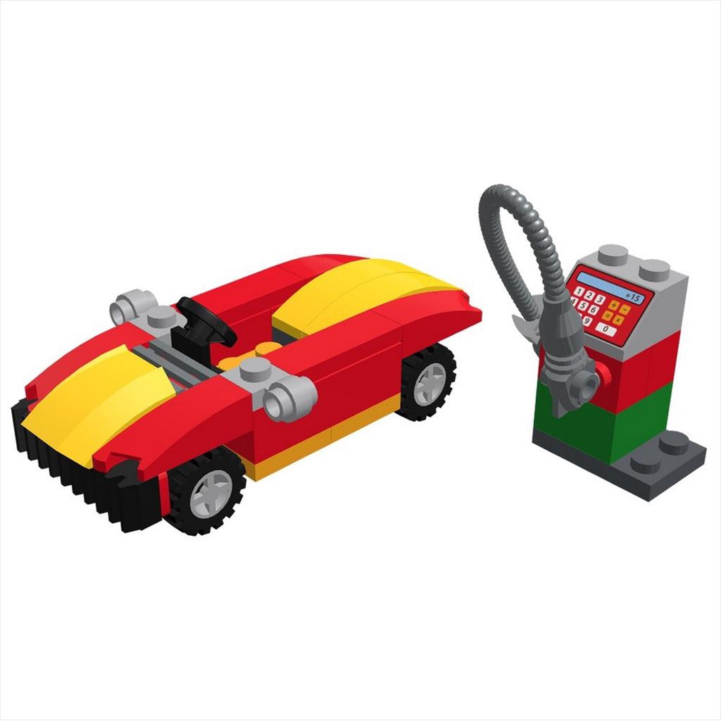 LEGO Polybag 40277 Monthly Mini Model Car and petrol pump