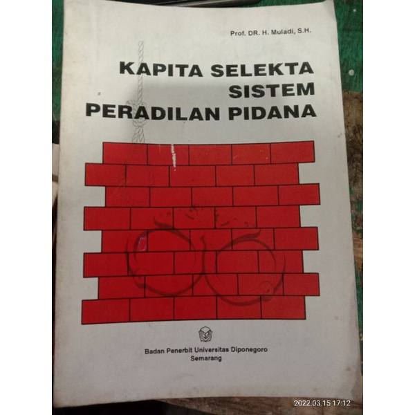 KAPITA SELEKTA SISTEM PERADILAN PIDANA