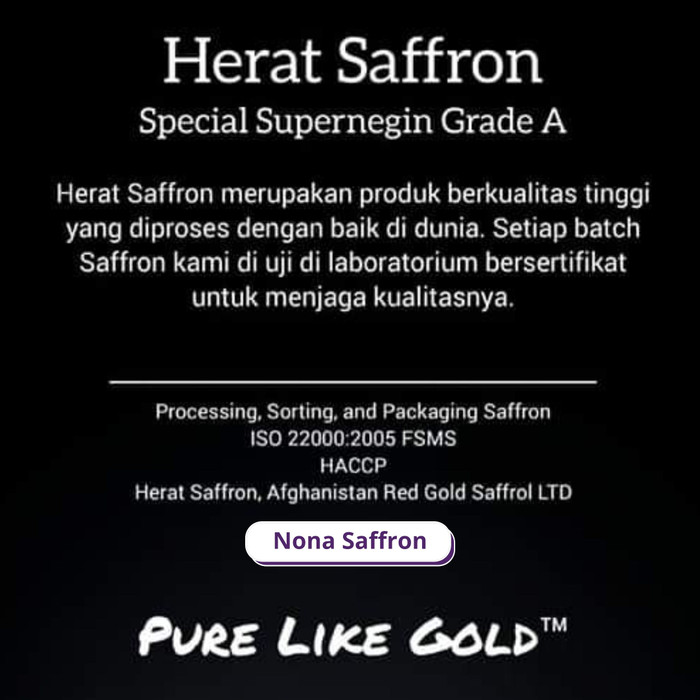 

Buruan Beli - Beli 2 Lebih Hemat Safron Super Negin Premium Quality Bunga Saffron