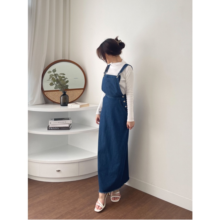 Kadaka D-0204 Overall Dress Denim Jeans Korea