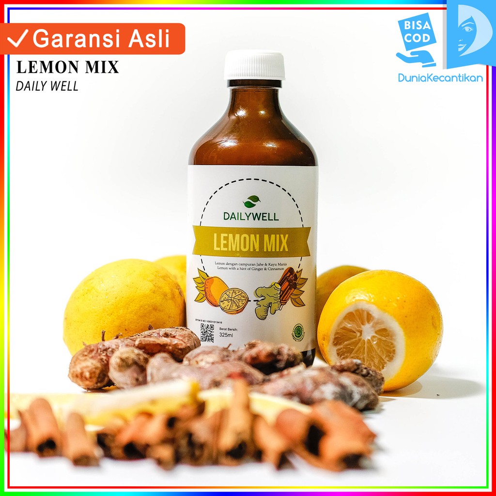 Dailywell Lemon Mix Minuman Detox Sari Lemon Herbal Diet / Minuman Diet BPOM / Minuman Kesehatan