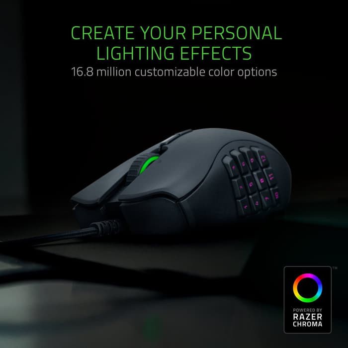 Razer Naga Trinity MMO / MOBA Gaming mouse