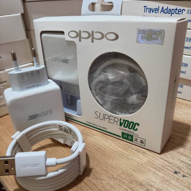 Charger Oppo Super Vooc 5A Fast Charging USB Tipe-C / Charger oppo Find X A5 A9 2020 Reno 2 2f