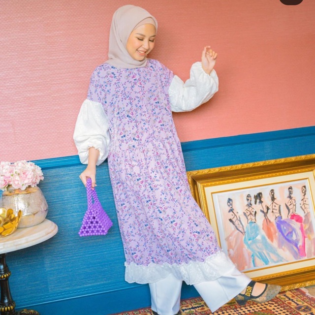 Midi dress lilac by haidee orlin