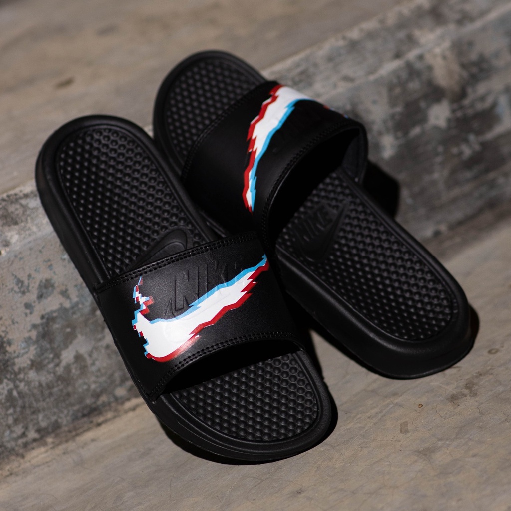 SENDAL ORIGINAL NIKE BENASSI SWOSH BLACK SHADOW