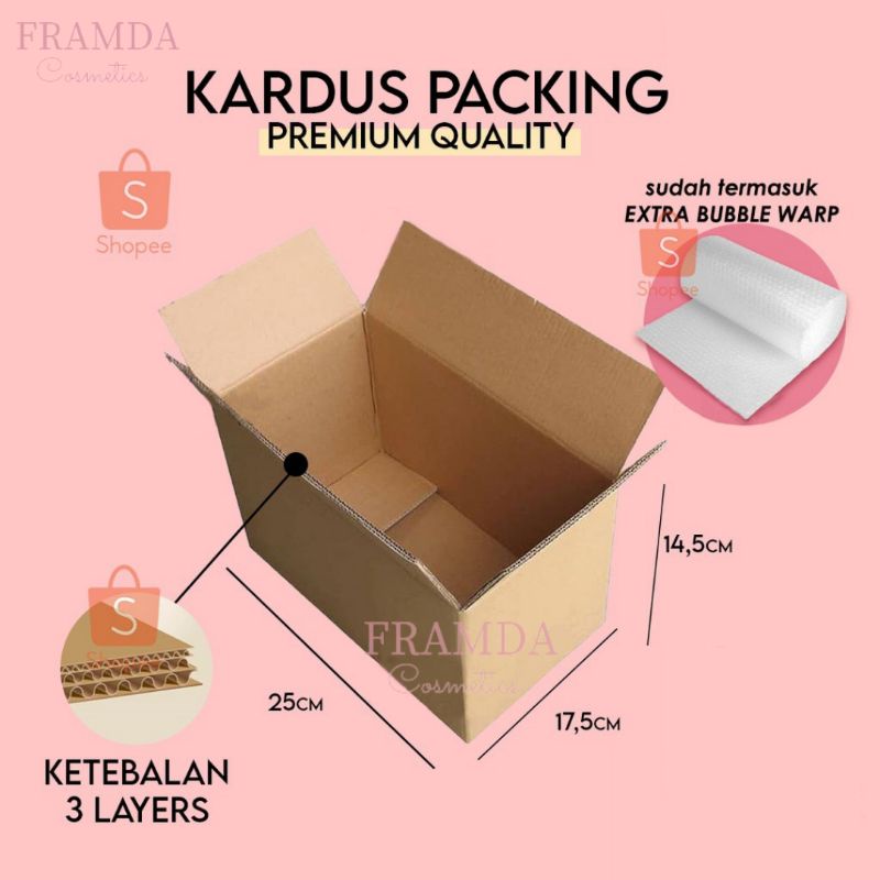 

KARDUS PACKING BOX PREMIUM + EXTRA BUBBLE WRAP