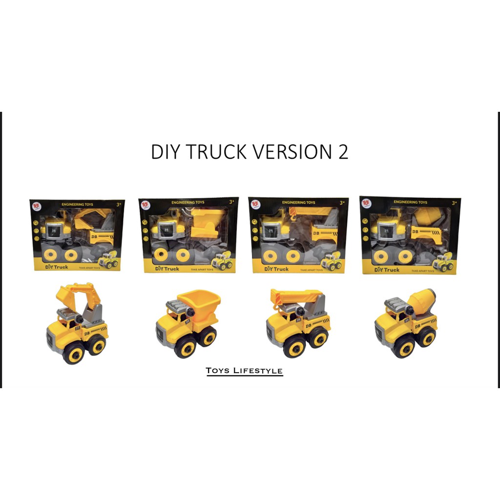 Mainan Edukasi Anak DIY Truck Version 2 Engineering Toys – Dump Truck