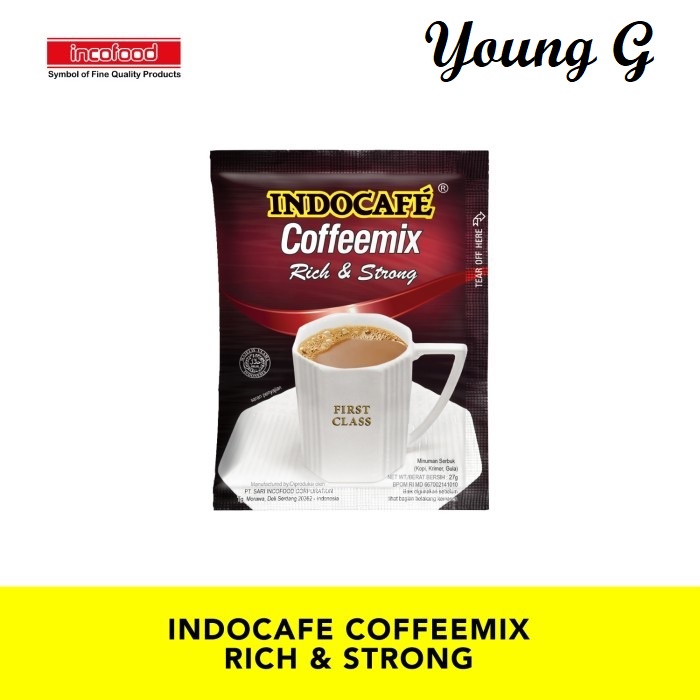 

30 Sachet Indocafe Coffeemix Rich & Strong - Kopi isi 30 sachet - Regular Coffee