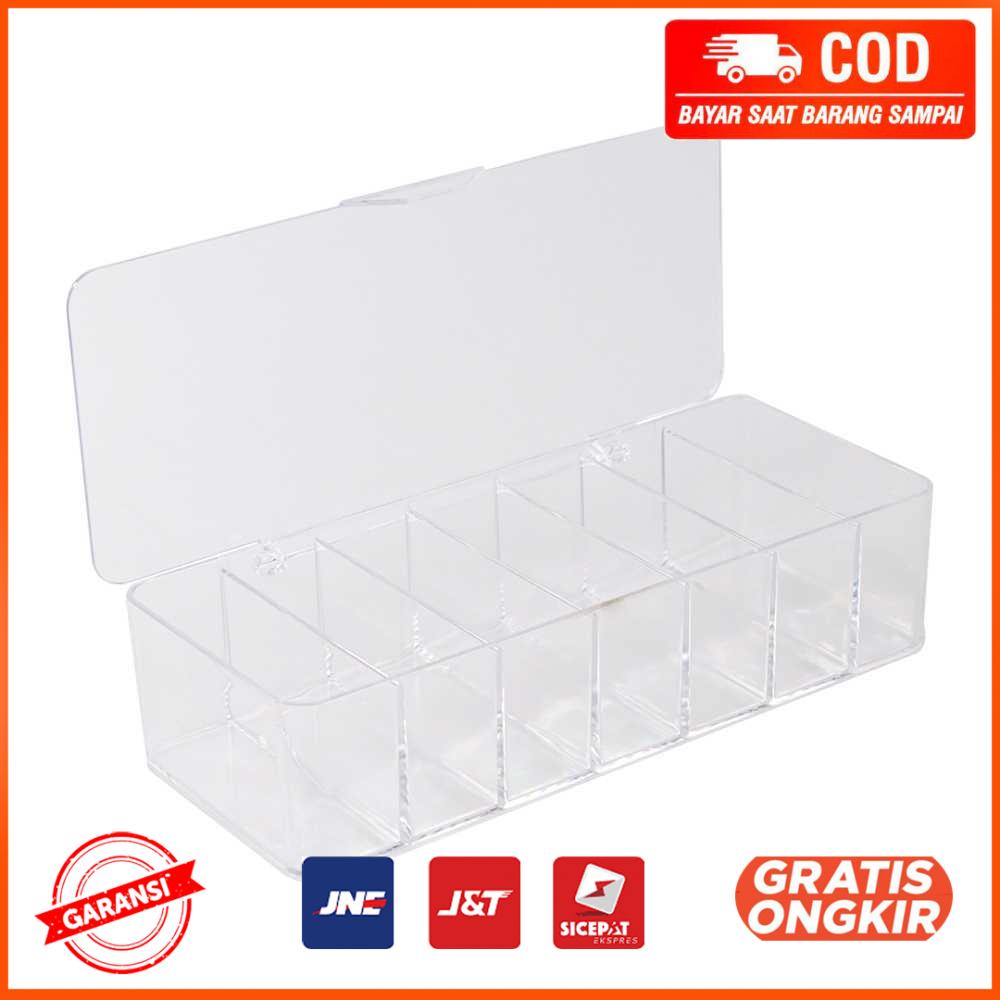 Kotak Kabel Organizer Cable Storage Box 7 Slot with Cover BN