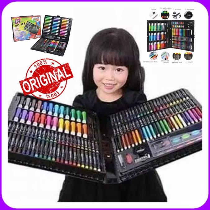 

(BISA COD) 150Pcs Set Crayon Cet Minyak Pastel 1 Set Mewarnai Edukasi Anak EKSLUSIF Kode 1199
