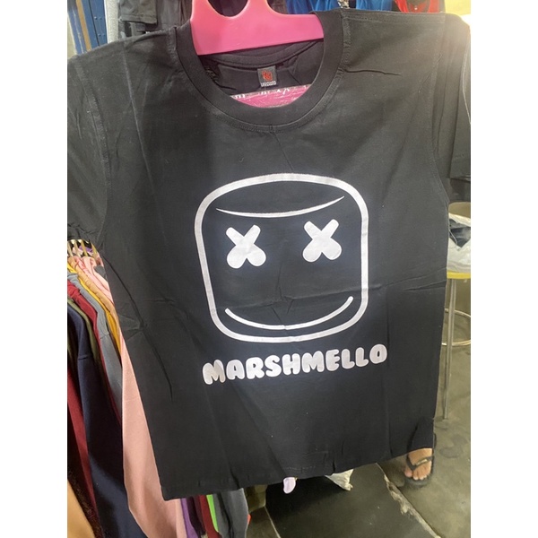 Kaos tshirt DJ marshmello hitam size L