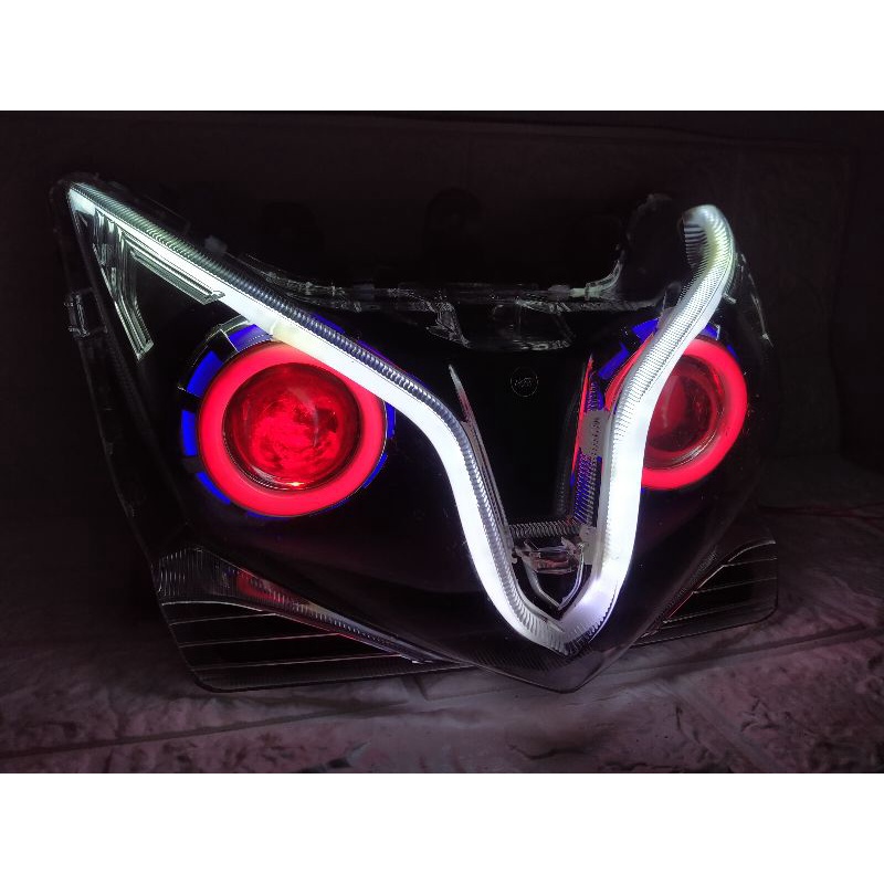 PAKET PROJI PROJIE DAN REFLEKTOR LAMPU DEPAN HEADLAMP HONDA VARIO 125 OLD