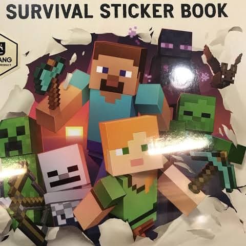 RSPS BUKU MINECRAFT MINECRAFT BOOK MINECRAFT SURVIVAL STICKER BOOK