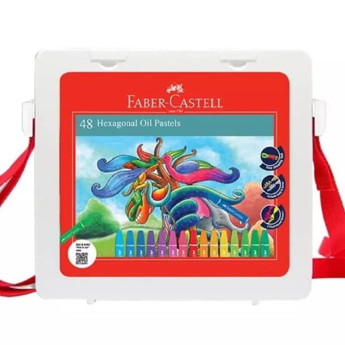 

Baru! Crayon Faber Castle 48 Warna / Hexagonal Oil Pastel 48 Colours Murah