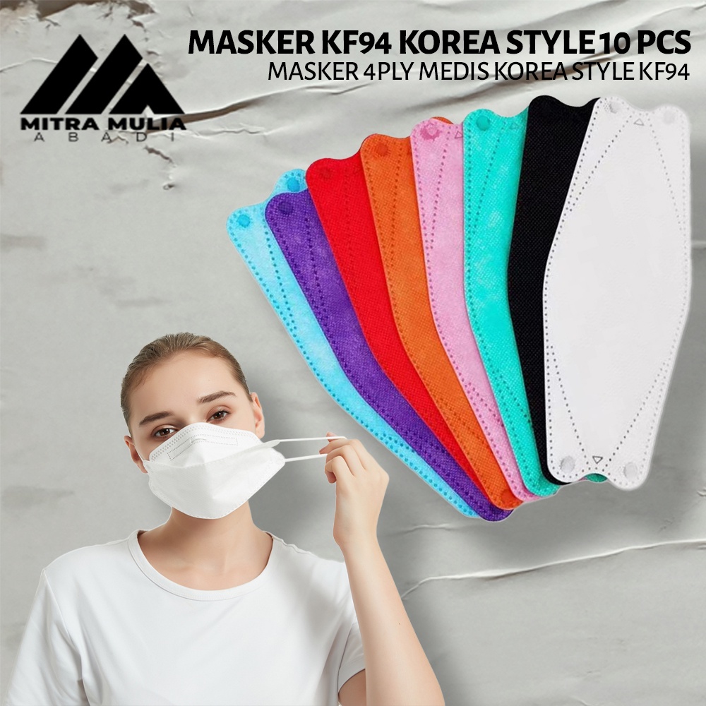 Masker KF94 Korea Style 10 PCS I Masker 4Ply Medis Korea Style KF94