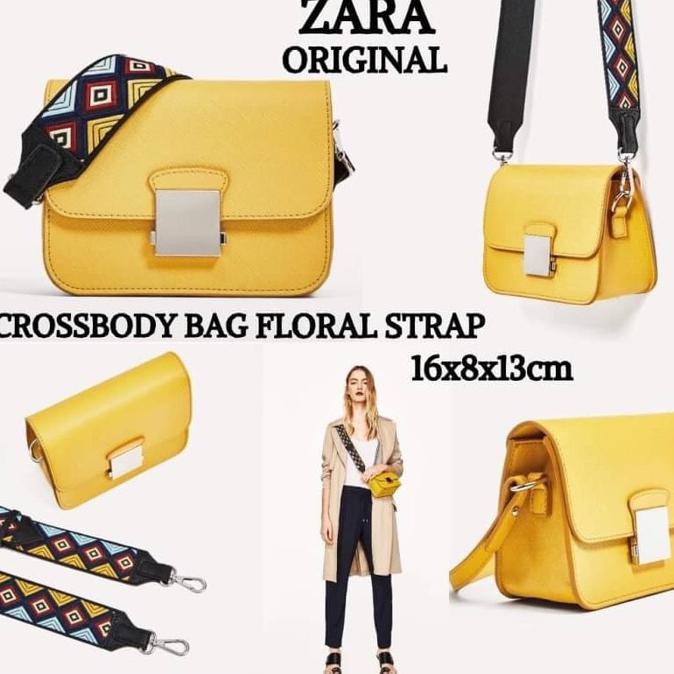 TAS HIGH QUALITY  Tas Selempang ZARA FLORAL CROSSBODY ORI IMPORT