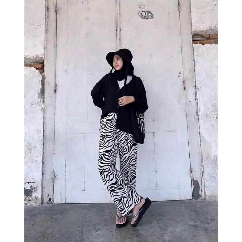 KULOT ZEBRA KEKINIAN/KULOT RAYON ZEBRA/KULOT WANITA MURAH/KULOT TALI JUMBO