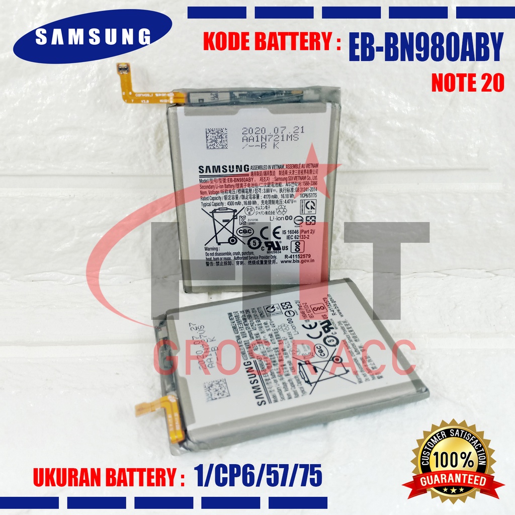 Battery Baterai EB-BN980ABY For Samsung Galaxy Note 20