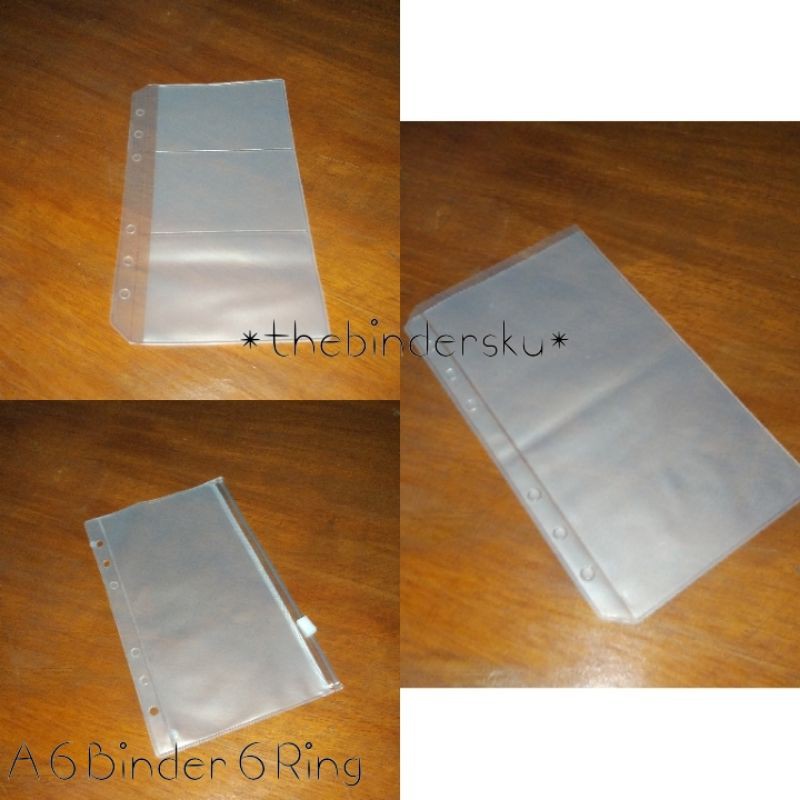 

ZIPPER BAG CARD BAG BINDER 6 RING UKURAN A6