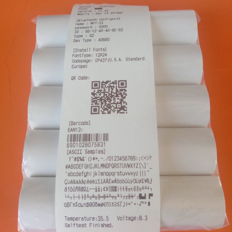 

Kertas thermal Stiker Diameter 57,58x30 mm
