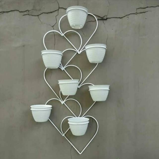 Rak pot rak bunga model love