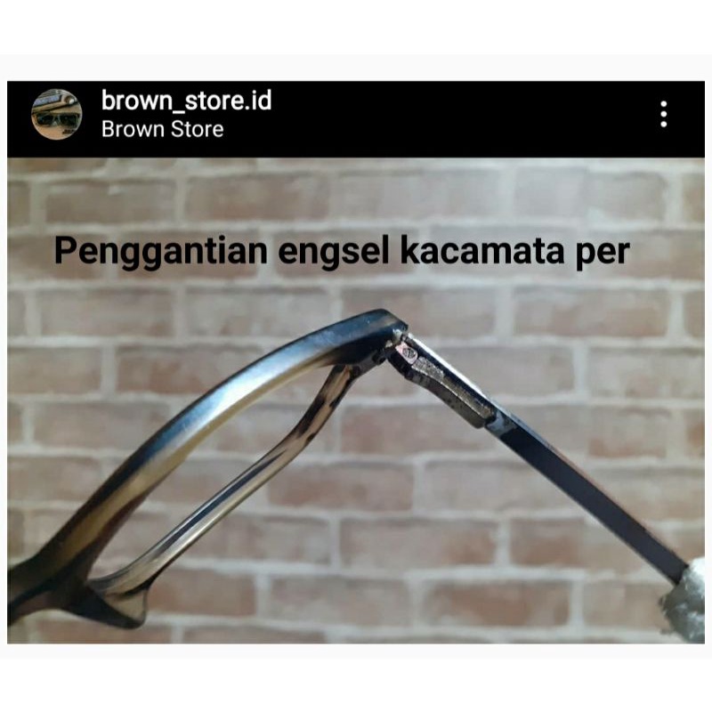 Kacamata Service Engsel Frame Patah