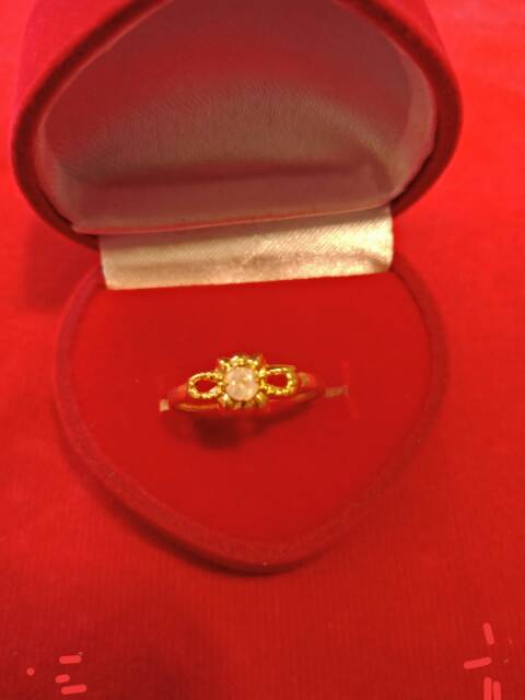 Cincin No 13 anak dan dewasa emas asli kadar 700 70% 22 1 satu 0.5 setengah gram gold model z abstrak