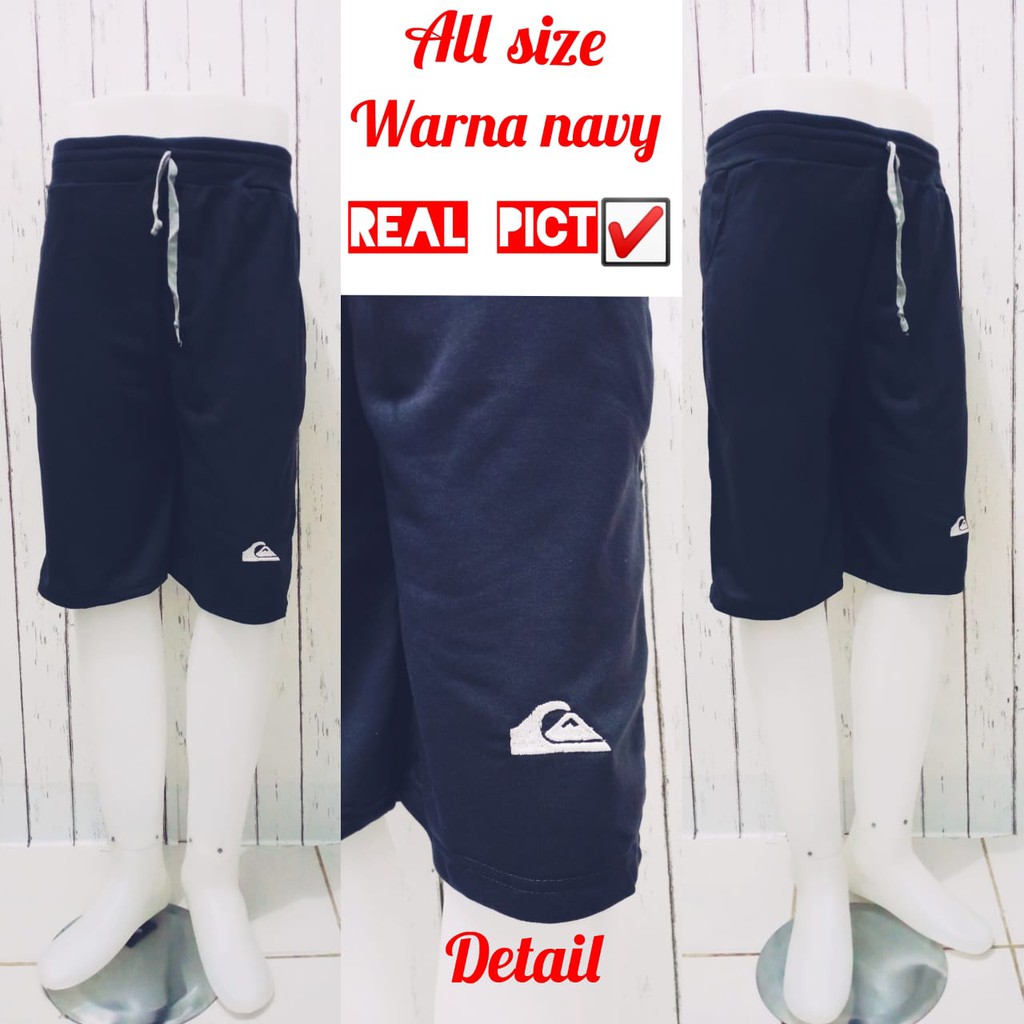  CELANA  SANTAI CELANA  CASUAL PRIA NAVY BAHAN  BABY  TERRY  