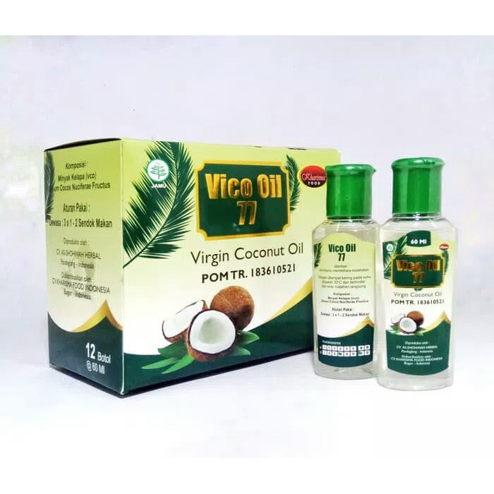 

VICO OIL 77 KHARISMA 60 ML MINYAK KELAPA MURNI SPECIAL VIRGIN COCONUT