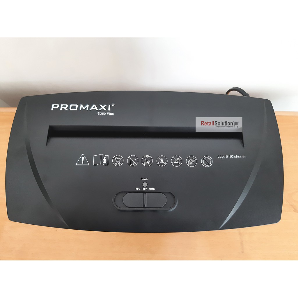 Mesin Penghancur Kertas Cross Cut - PROMAXI S360 Plus Paper Shredder