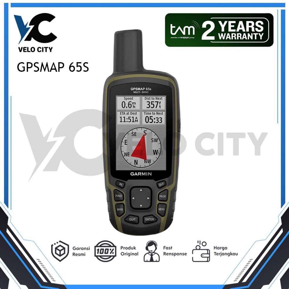 Garmin Gpsmap 65S l 65 S Original - Garansi Resmi TAM 2 Tahun