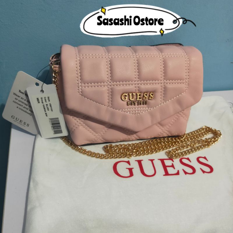 Tas Guess Kamina Mini Belt Bag ORIGINAL COUNTER Sling Bag