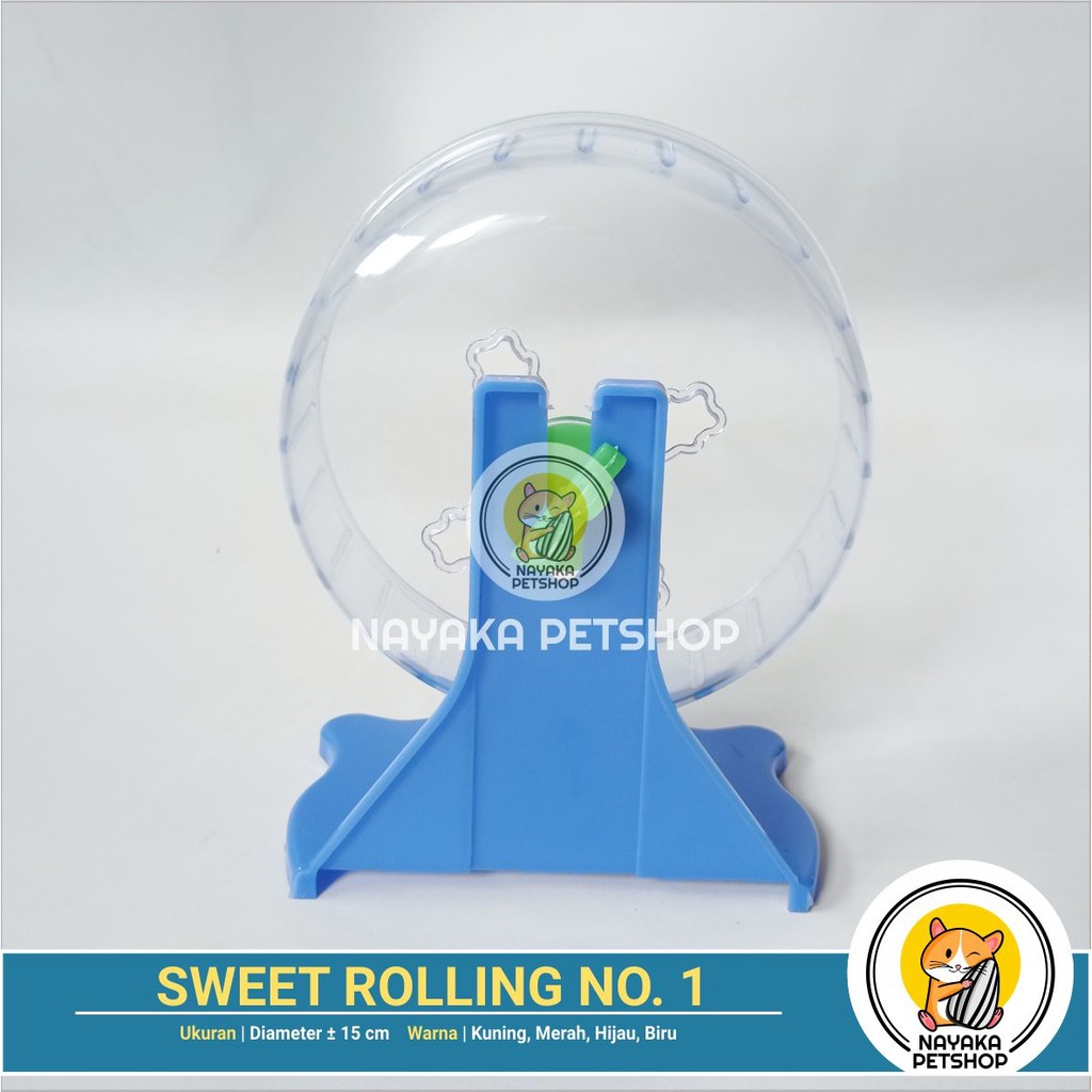 Sweet Rolling No. 1 Hamster Jogging Ball Mainan Bola Roda Wheel Kincir Putar Hewan