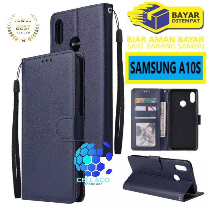 Flip cover SAMSUNG A10S Flip case buka tutup kesing hp casing flip case leather wallet